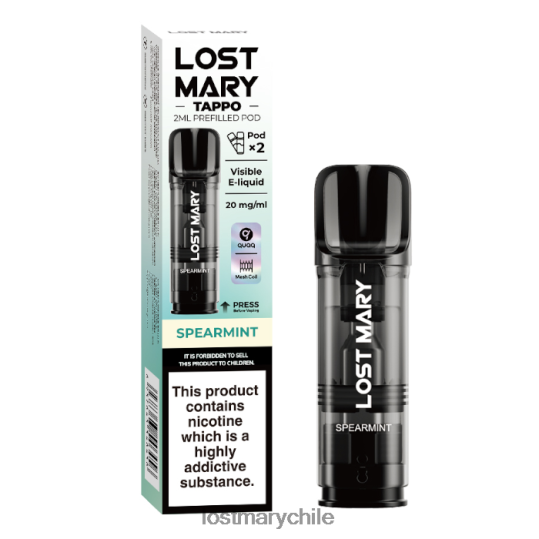 vainas precargadas de miss mary tappo - 20 mg - paquete de 2 menta verde - LOST MARY vape Chile 4RXB0R176